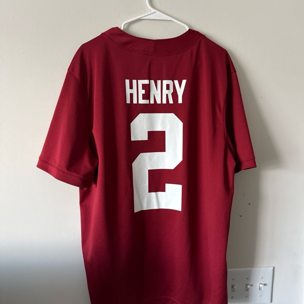 Nike Men's Crimson Jersey with White Number - Picture 6 of 6